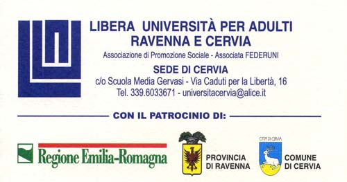 Libera Università per adulti Cervia anno accademico 2015/2016