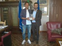 Il Sindaco ha incontrato il cervese Gian Maria Pazzaglia campione italiano under 18 nel doppio di Beach Tennis