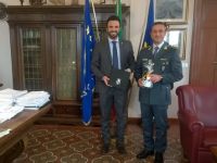 Il Sindaco Luca Coffari ha dato il benvenuto al Luogotenente Pietro Castellana nuovo Comandante della Tenenza della Guardia di Finanza di Cervia