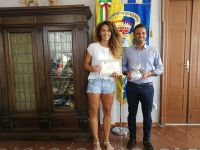 Il Sindaco Luca Coffari ha incontrato  Alice Nori campionessa di basket