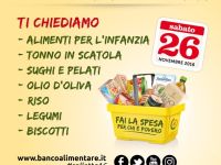 Il comune di Cervia aderisce alla “20 giornata della colletta alimentare”