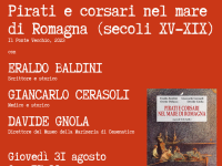 Presentazione del libro “Pirati e corsari nel mare Adriatico” 31 agosto alle ore 17.30 Sala Rubicone