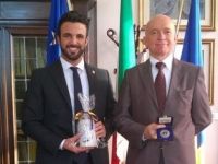 Il Sindaco Luca Coffari ha salutato il Comandante provinciale dei Vigili del Fuoco Fabrizio Piccinini