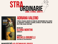 Martedì 10 gennaio, in Biblioteca, Adriana Valerio protagonista della rassegna StraOrdinarie. Libri, storie, diritti