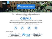 A Cervia il riconoscimento della quarta edizione di FIAB-ComuniCiclabili