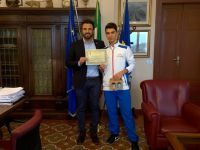 Il Sindaco ha incontrato il cervese Paolo Mazzavillani campione di Tennis