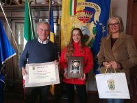 Il Sindaco ha incontrato Matilde Foschi campionessa  mondiale in double di Ginnastica Acrobatica nella specialità di Pole Sport