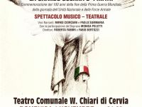 Domenica 4 novembre alle ore 21.00  in Teatro comunale spettacolo musico-teatrale “La grande guerra è finita!”