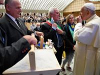 Il sale di Cervia consegnato  a Papa Francesco