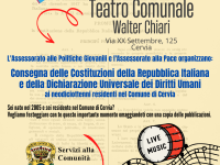 Consegna delle Costituzioni della Repubblica Italiana e Dichiarazione dei diritti umani ai diciottenni