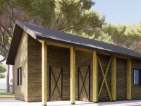 Una nuova casetta nella pineta di Pinarella come deposito attrezzi per la pulizia del polmone verde