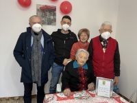 Il Sindaco Massimo Medri ha festeggiato Maria Olga Boscherini che ha compiuto 100 anni