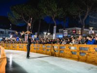 I campioni Valentina Marchei e Ondrej Hotarek  l’8 dicembre sull’anello di ghiaccio di MimaOnIce