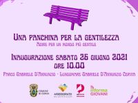 Inaugurazione panchina della gentilezza