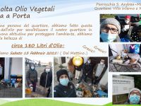 Il quartiere Montaletto-Villa Inferno raccoglie l'olio esausto da cucina