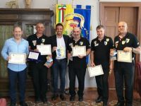 Il Sindaco Luca Coffari ha incontrato i Campioni italiani a squadre di Biliardo Boccette