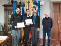 Il Sindaco e l’Assessora allo sport hanno incontrato la cervese Vittoria Zoffoli e Giuliano Gambarelli campioni di Tango argentino
