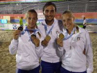 Tre cervesi con la Nazionale Under 21  vincitori ai Giochi del Mediteranneo